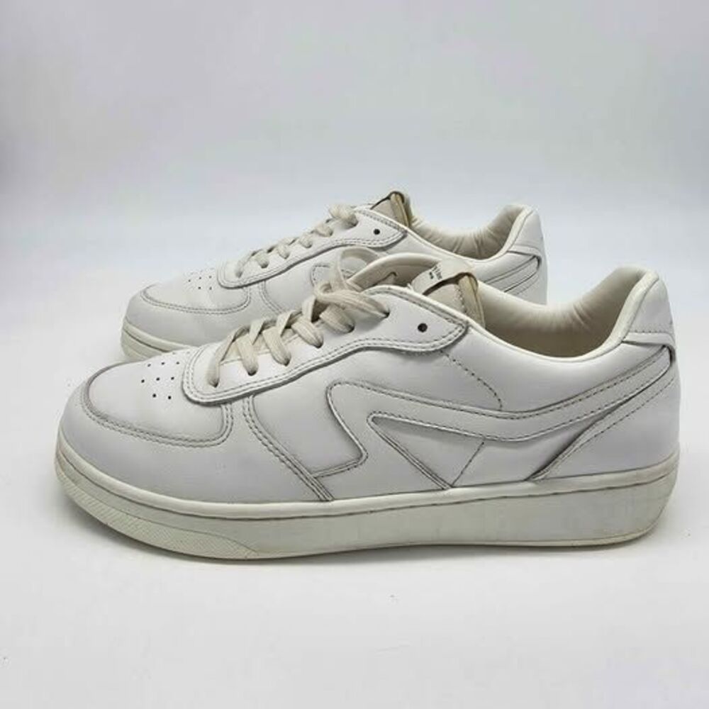 Rag & Bone Retro Court Sneakers Mens 7 Womens 10 White Leather Low Top EU 40